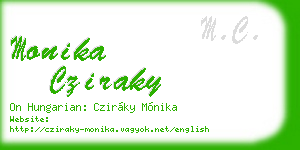 monika cziraky business card
