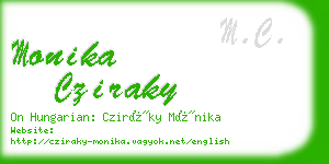 monika cziraky business card